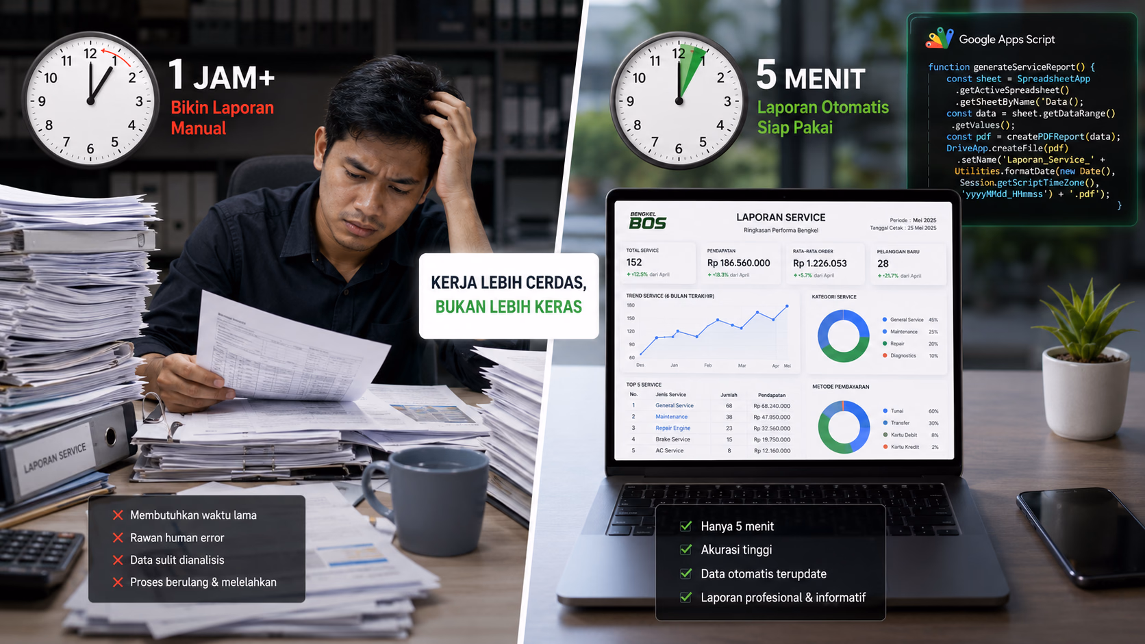 Google Apps Script untuk Otomatisasi Laporan Harian